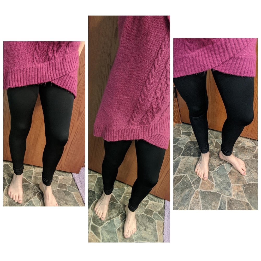 Fleece 🖤 Lined Leggings *black* seamless*